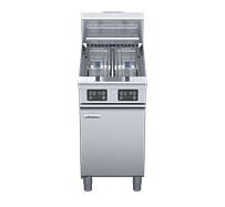 Waldorf FN8224EE 450mm twin pan electric fryer with 12L per pan, digital controls – Australia