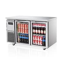 Turbo Air KGR12-2 undercounter 2 door glass fridge 234L