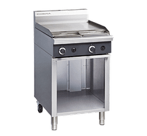 Cobra C6B 600mm gas griddle cooktop 40MJ stainless steel open cabinet base commercial kitchen Australia