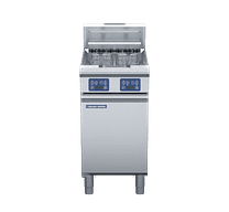 Blue Seal E44E – 450mm Twin Pan Electric Fryer with Digital Controls
