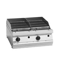 Fagor BG7-10LPG LPG charcoal grill with lava rocks
