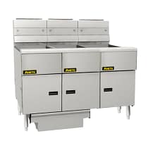 Anets FDAGG314R Goldenfry 3-bank fryer with integrated filtration