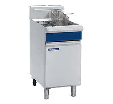 Blue Seal GT46 450mm twin pan gas fryer with 13L per pan oil and 90MJ burners – Australia