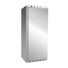 Thermaster HF600 S/S upright freezer 620L stainless steel, single solid door, digital controls – front view, Australia