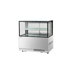 Turbo Air TBP1500-1 2 tier cake display fridge with heated front glass, 1500×700×1170 mm, 3/4HP compressor – three-quarter view, Australia