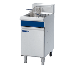 Blue Seal GT45 450mm gas fryer with 20L oil capacity, 31kg/hr output and twin 45MJ burners – Australia