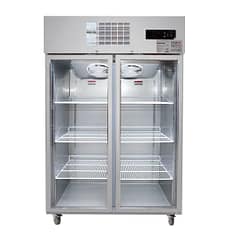Thermaster SUFG1000 Double Glass Door Display Freezer with 1000L Capacity and LED Lighting