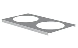 Woodson Single Hob Cover W.PH1 for Round Pots on Commercial Bain Marie