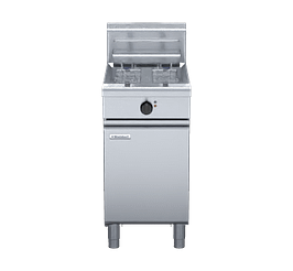 Waldorf FN8127E 450mm single pan electric fryer with 27L oil and 31kg/hr output, stainless steel – Australia