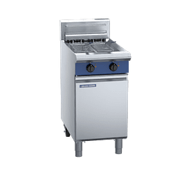 Blue Seal E44 – 450mm Twin Pan Electric Fryer with Mechanical Controls