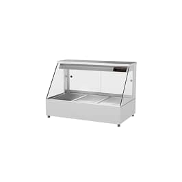 Woodson W.HFS23 3 bay straight glass hot food display