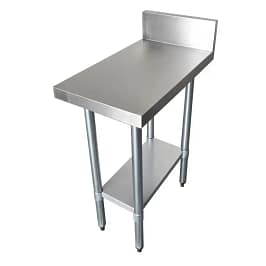 Kitchen Knock stainless steel work bench with splashback & undershelf 300×800×900+150mm SKU 631098