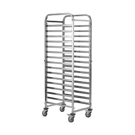 Kitchen Knock 393577 Stainless Steel GN Pan Trolley – 16 Tier 1/1 Size for Commercial Use