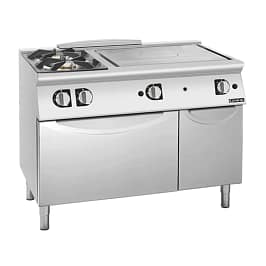 Giorik TG76FTRT.N 700 Series 1200mm combination solid top and gas burner with oven