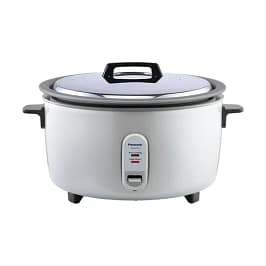 Panasonic 40 cup stainless steel rice cooker with non-stick bowl