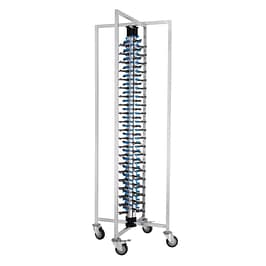 Vogue GK978 stainless steel mobile plate rack 84-plate capacity 1900×700×700 mm – Australia