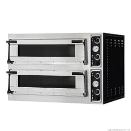 Bakermax TP-2-SD Double Deck Pizza Oven with 12 x 35cm Capacity & Refractory Stone Cooking