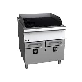 Fagor Kore 900 B-G9101 commercial gas chargrill, 800mm stainless, NG/ULPG – front view, Australia