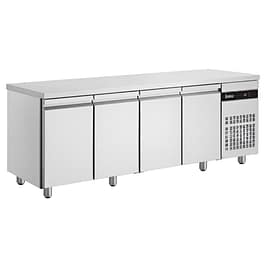 Inomak UBI7224 4-door undercounter fridge 2240mm wide stainless steel