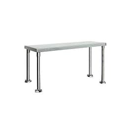 FED WBO1-1500 stainless steel single tier workbench overshelf 1500mm, 304 grade, commercial kitchen – Australia