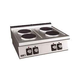 Fagor C-E740 Electric Cooktop – 4 Burner, 10.4kW Benchtop Unit with IPX5 Stainless Finish