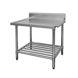 FED WBBD7-1200R/A 1200mm stainless steel dishwasher bench right outlet