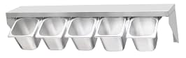 Kitchen Knock 415899 GN Pan Rack – Stainless Steel Single Wall Shelf for 1/4 & 1/6 GN Pans