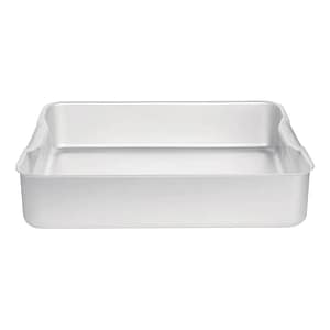 Vogue K413 aluminium deep roasting pan with 102 mm depth, 476 mm width, heavy-duty finish – front view, Australia