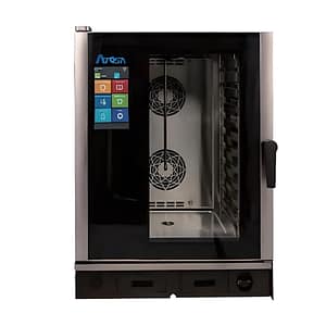 Atosa EPC-1011E2 Electric Combi Oven showcasing touchscreen controls & 10-tray capacity, ideal for gastronomy kitchens.