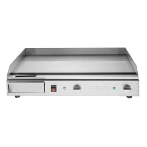 Apuro CU627-A extra wide electric griddle, 745mm, 2.9kW, stainless steel, with drip tray – Australia