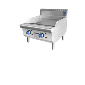 CookRite 600mm LPG benchtop hotplate with 2 burners – AT80G6G-C-LPG