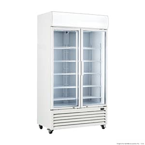 Thermaster LG-1000P Upright Beverage Fridge with 1000L Capacity and Double Glass Doors