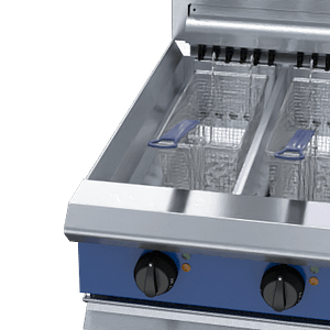 Blue Seal E44 – 450mm Twin Pan Electric Fryer with Mechanical Controls