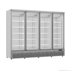 Thermaster LG-2200GBM Four Door Glass Display Fridge with 2248L Capacity