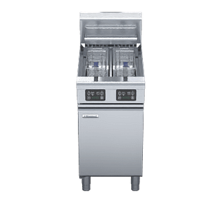 Waldorf FN8224EE 450mm twin pan electric fryer with 12L per pan, digital controls – Australia
