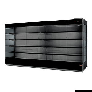 Tecnodom TDST90-CA-250B Supermarket Remote Display Fridge – 4 Glass Doors, 2600mm, LED