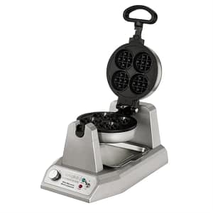 Waring CH996 Commercial Mini Belgian Waffle Maker – Rotary 1.2kW Unit for 100 Waffles/hr