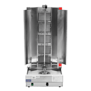 GasMax KB-5LPG 5 burner kebab machine 56kg capacity LPG stainless steel – KW Commercial Kitchen