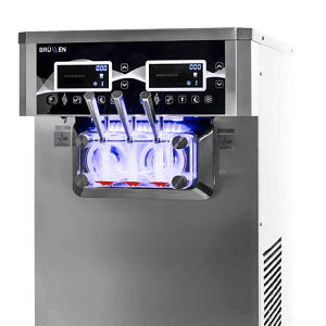 BRÜLLEN i26 PRO Twin System Air Pump Soft Serve Machine - Countertop