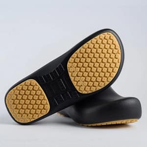 Ahbuffett AH-9 chef shoes, oil and water-resistant EVA, slip-resistant sole, professional kitchen footwear, black clog design, Australia