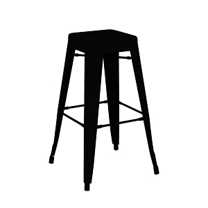 Riviera 750 Black Stool - Pack of 4