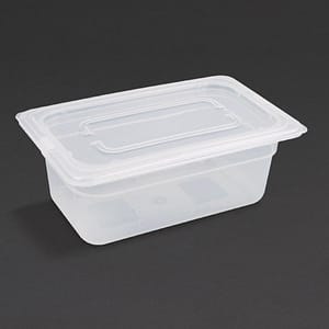 Vogue Polypropylene 1/4 Gastronorm Tray 100mm (GJ523)