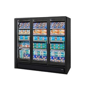 Bonnet Névé EcoVert 3 Glass Door Vertical Freezer with LED Lighting and R290 Refrigerant