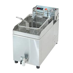 Woodson W.FRSA110 countertop digital autolift fryer 11L stainless steel Australian made