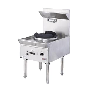 Kenna Compact Stainless Steel Wok Station – Air-Cooled Single Burner
