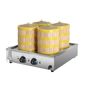 Kitchen Knock Benchtop Electric Four Head Steamer