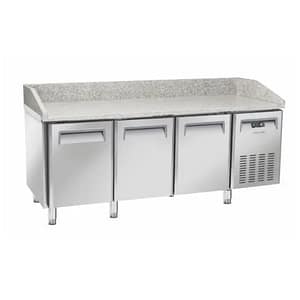 Saltas MPB0030 Pizza Prep Fridge with 640L Capacity and Marble Worktop – Ideal for Pizzerias & Restaurants