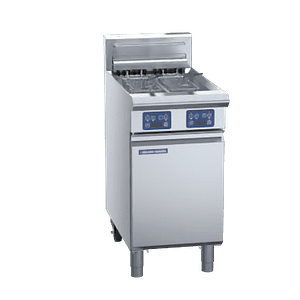Blue Seal E44E – 450mm Twin Pan Electric Fryer with Digital Controls