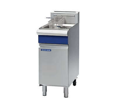 Blue Seal GT18 400mm gas fryer with 18L oil, 25kg/hr output and 90MJ burner – Australia