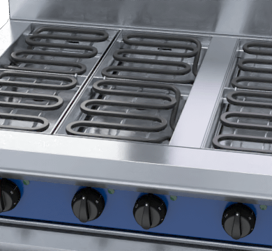 Blue Seal E56D Electric Oven Range – 6 Burner Cooktop + GN2/1 Convection Oven - Image 2